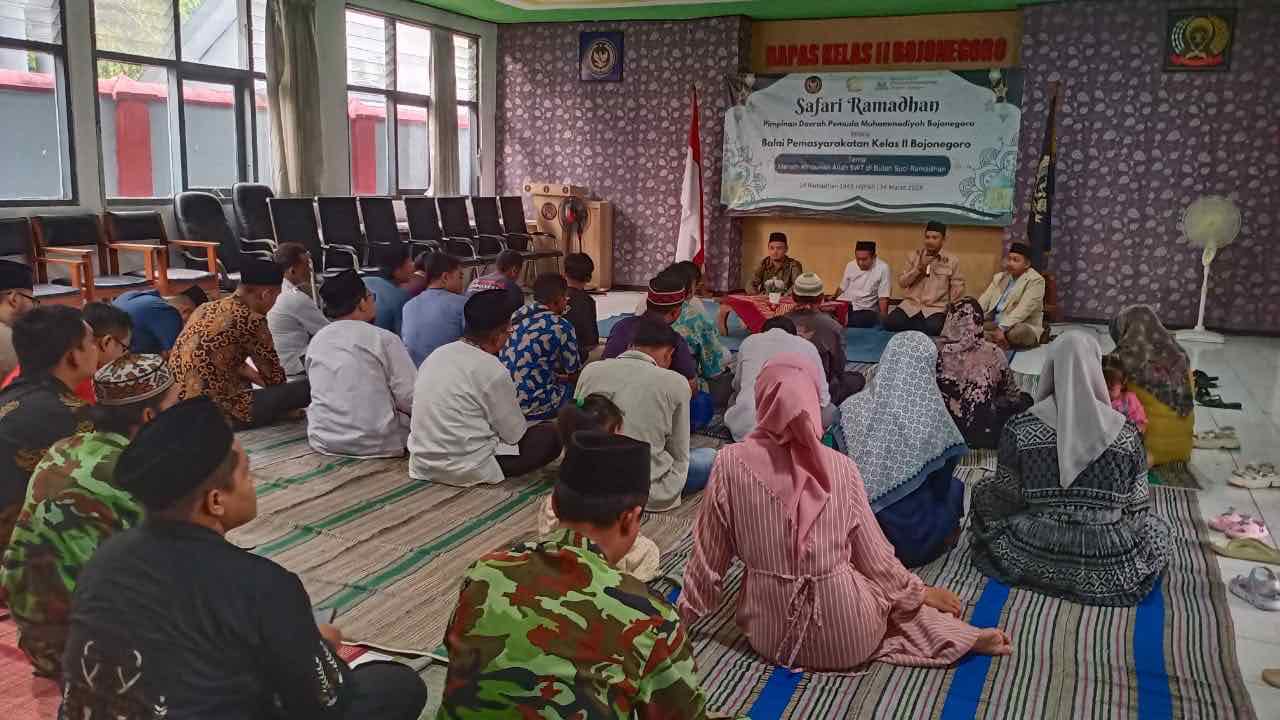 Pemuda Muhammadiyah Bojonegoro Gelar Safari Dakwah Ramadan di Balai Pemasyarakatan II