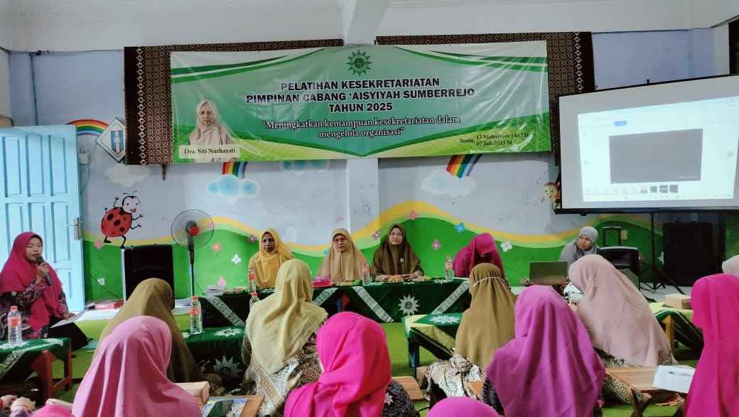 Tingkatkan Kompetensi dan Profesionalisme, PCA Sumberrejo Gelar Pelatihan Kesekretariatan