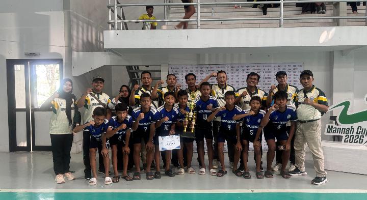 Tim Voli SD Kecamatan Sugihwaras Raih Juara III di Mannah Cup 2026